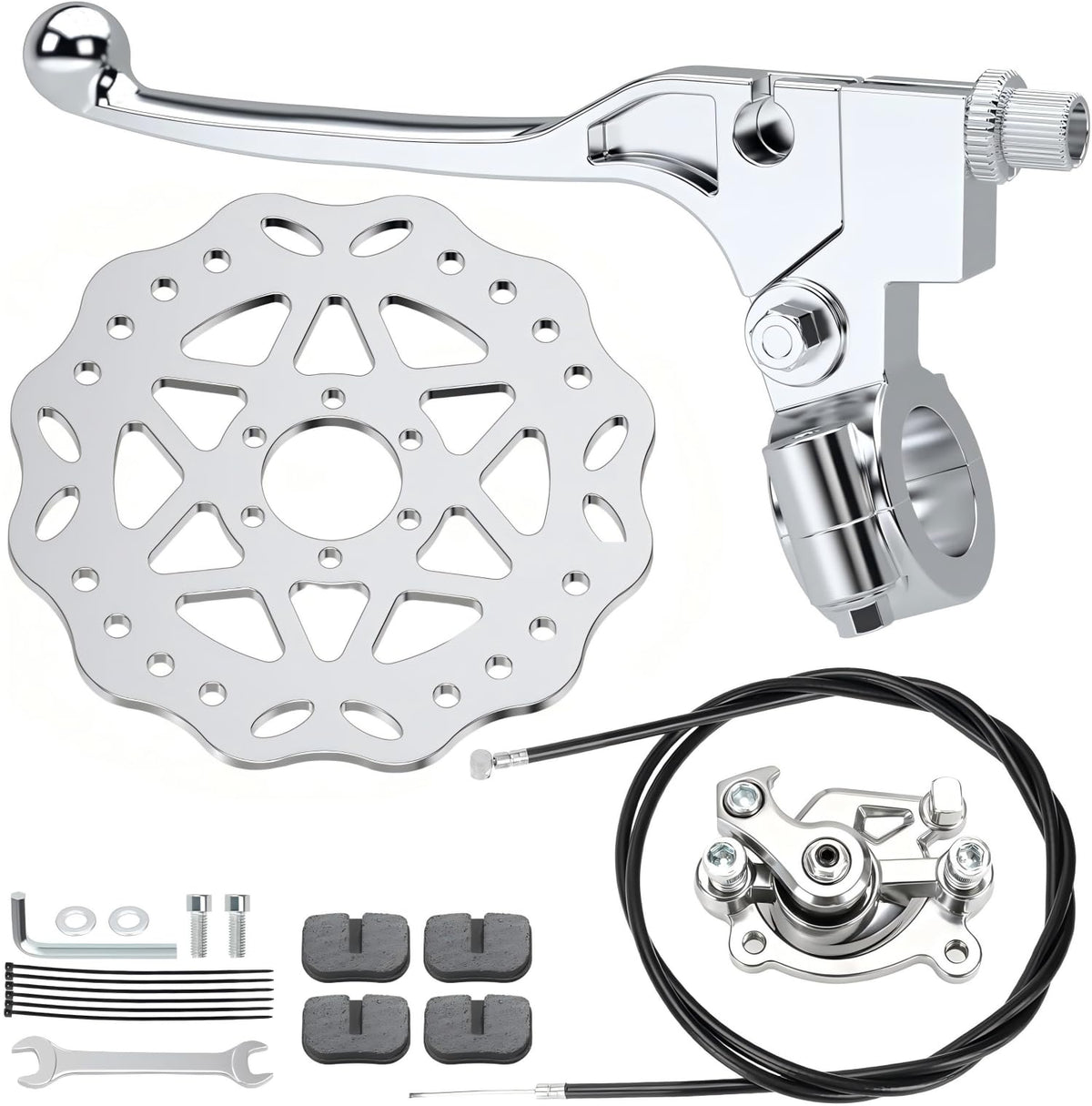 RZEOZU mini bike brake kit rotor 180mm for strong stopping power