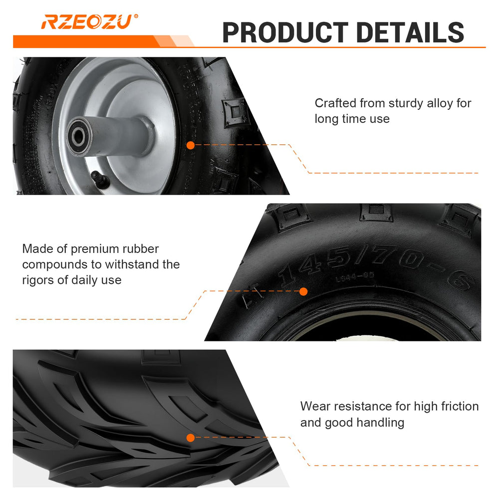 RZEOZU Motovox MBX11 front wheel improves ride quality.