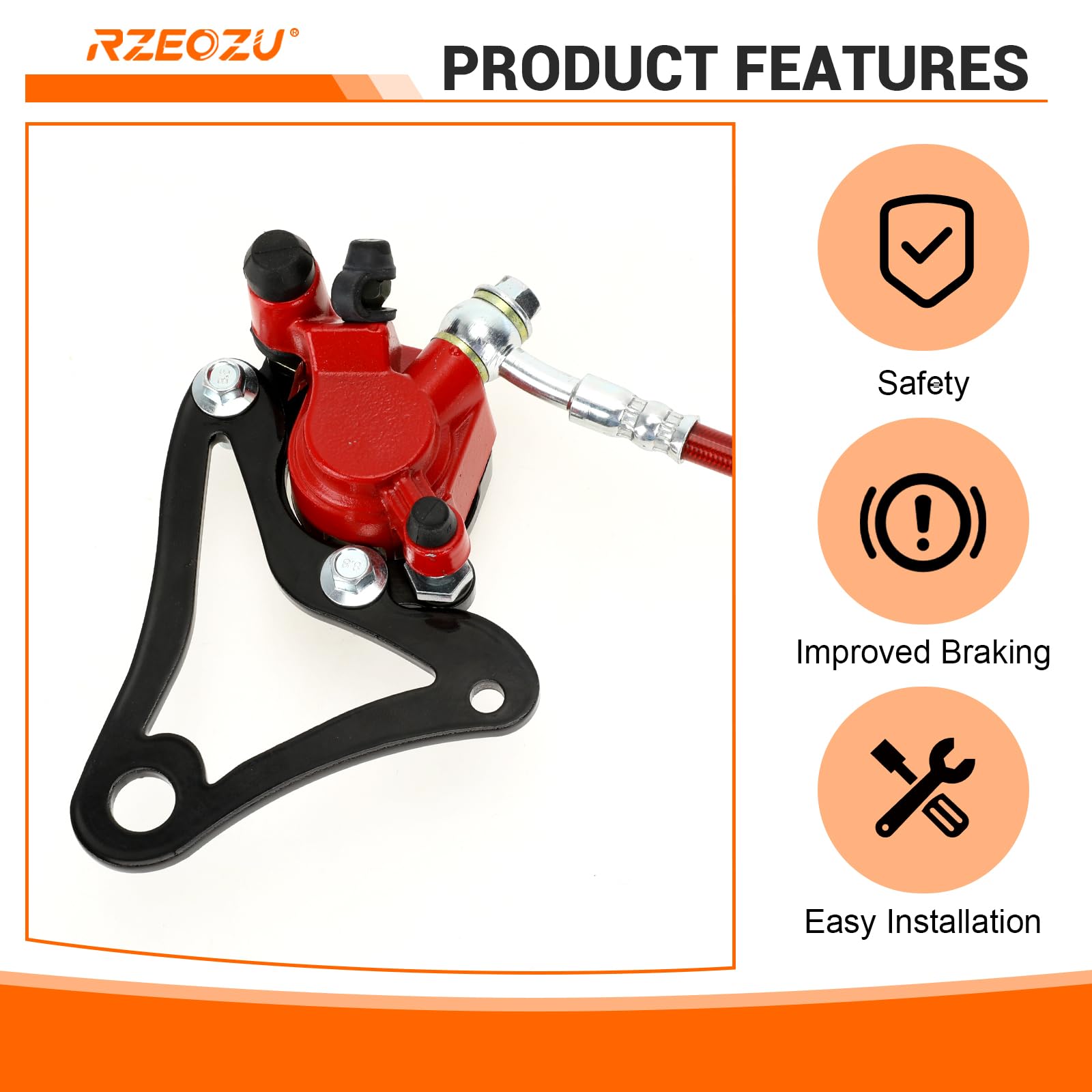 RZEOZU mounting hardware included for quick tool-free installation