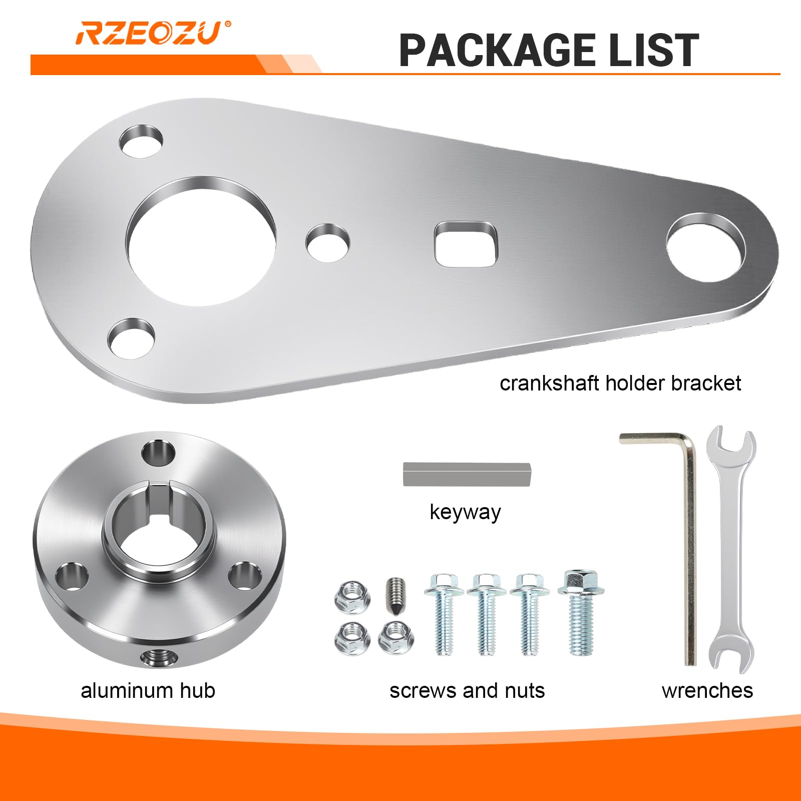 RZEOZU packaged crankshaft holder kit ready for install.
