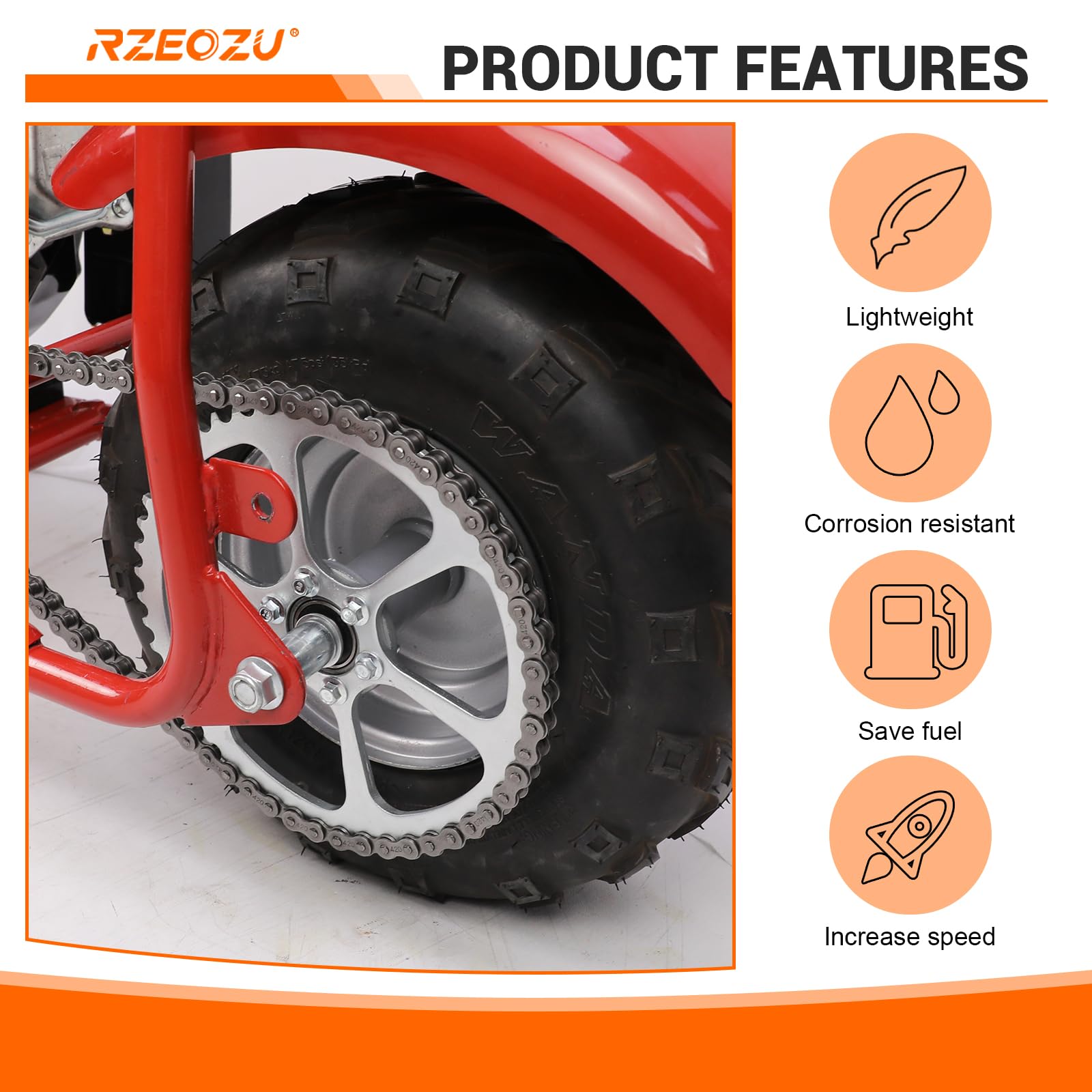 RZEOZU precise 50-tooth design optimizes torque and gear curve