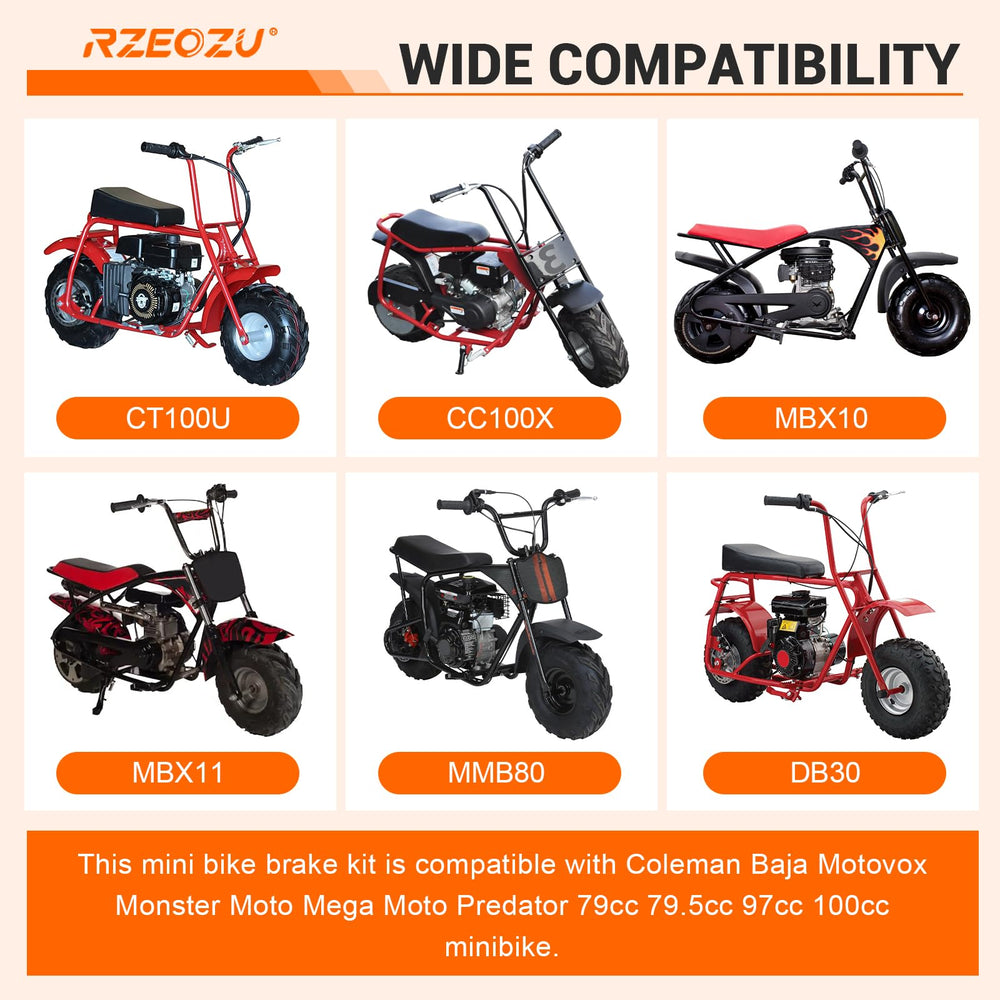 RZEOZU rear brake caliper delivers strong rear braking power.