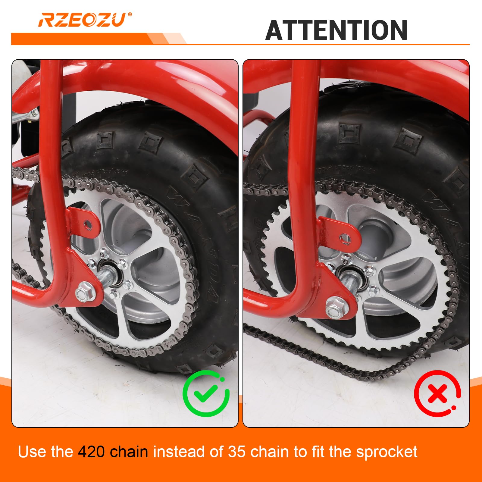 RZEOZU six-bolt mounting pattern ensures secure installation