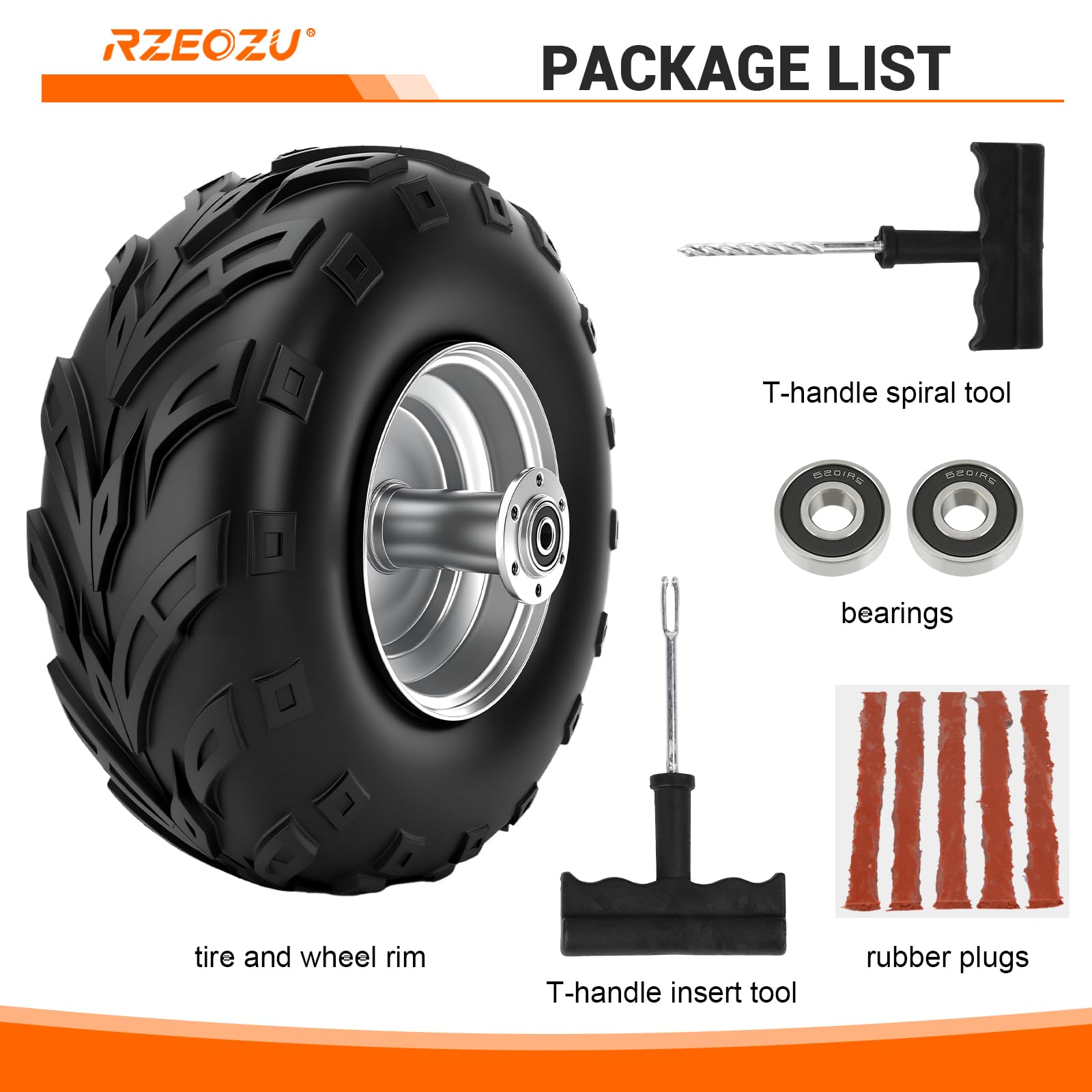 RZEOZU exterior tread shows wet or dry traction potential.