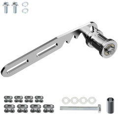 RZEOZU universal mini bike tensioner bracket view showing alignment and function