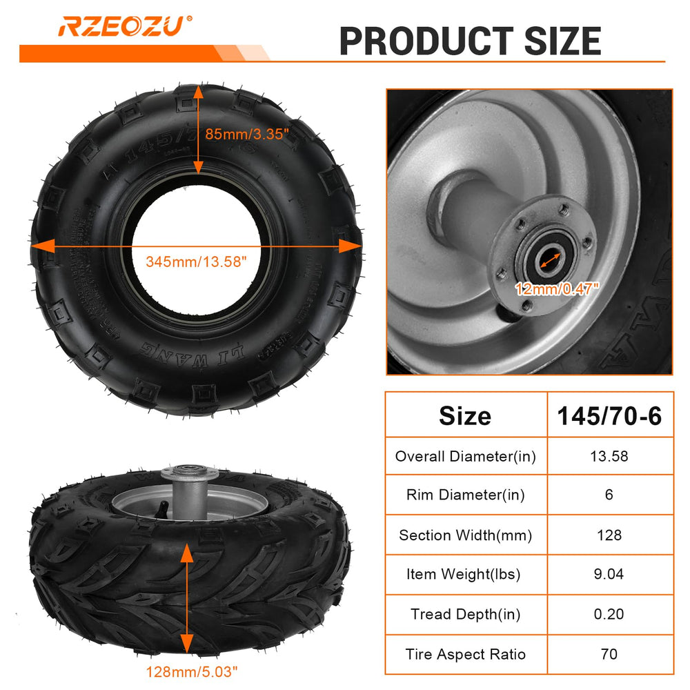 RZEOZU V-shaped tread detail shows traction on wet and dry surfaces.