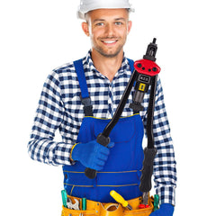 RZX rivet nut tool long-arm design providing strong leverage for tough installations.