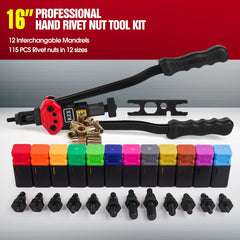 RZX rivet nut tool quick-change head enables fast mandrel swaps.