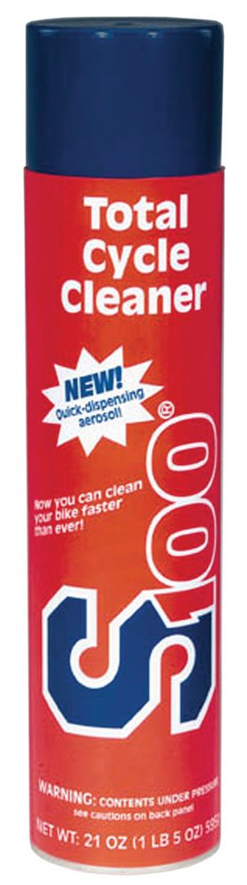 S100 Total Cycle Cleaner aerosol spray bottle for quick bike cleaning.