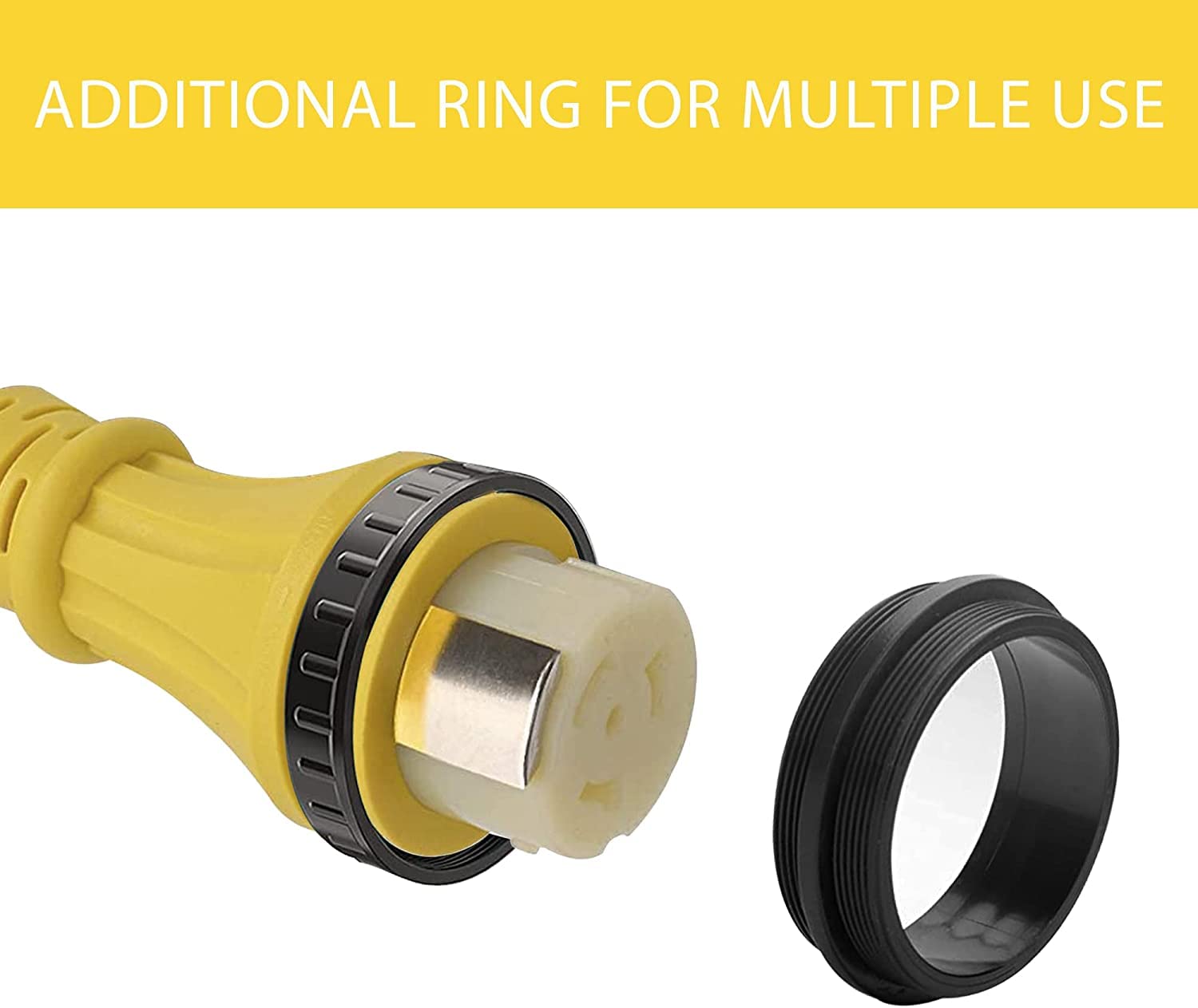 S7 twist-lock female SS2-50R connector for secure weatherproof hookup.