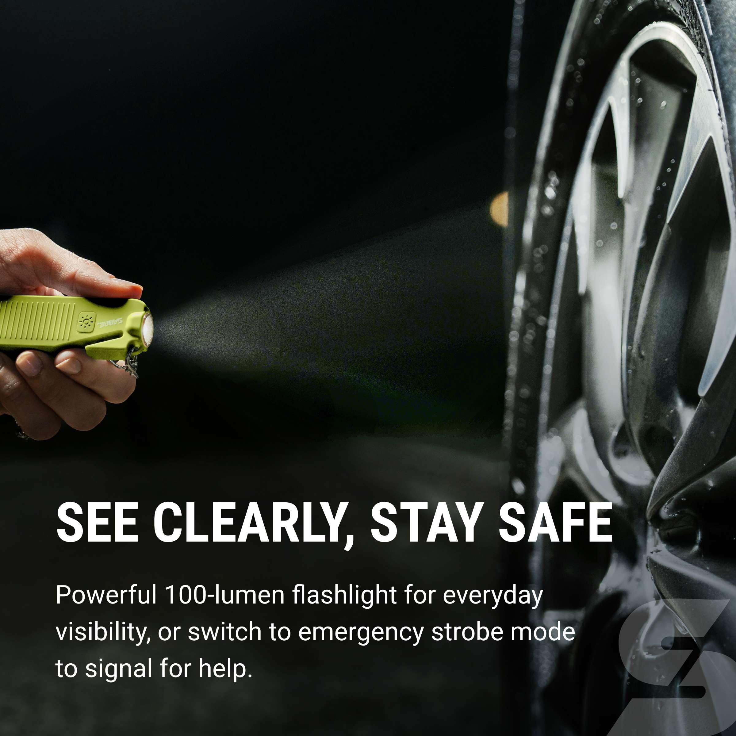SABRE Safe Escape batteries included for immediate use.
