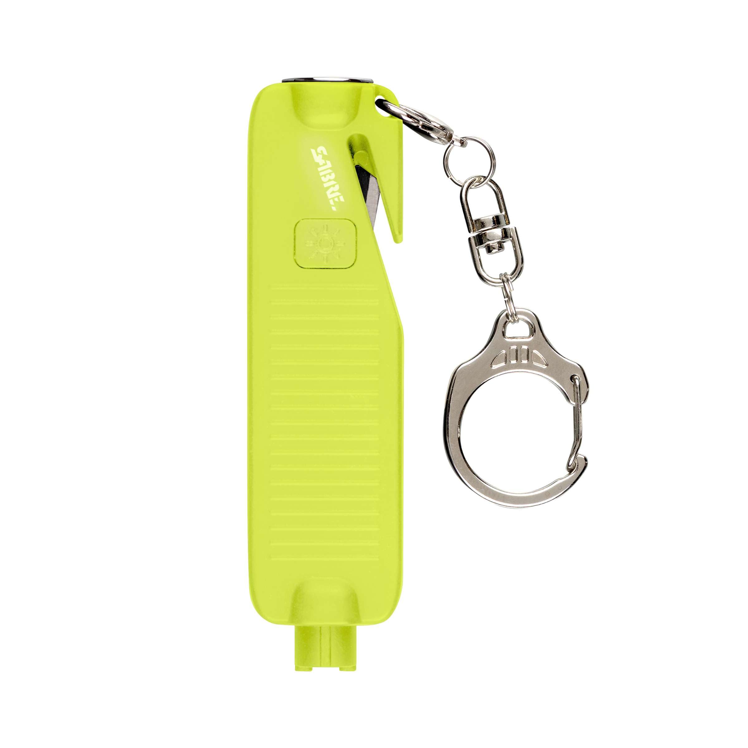 SABRE Safe Escape front view, compact car safety tool for quick exit.