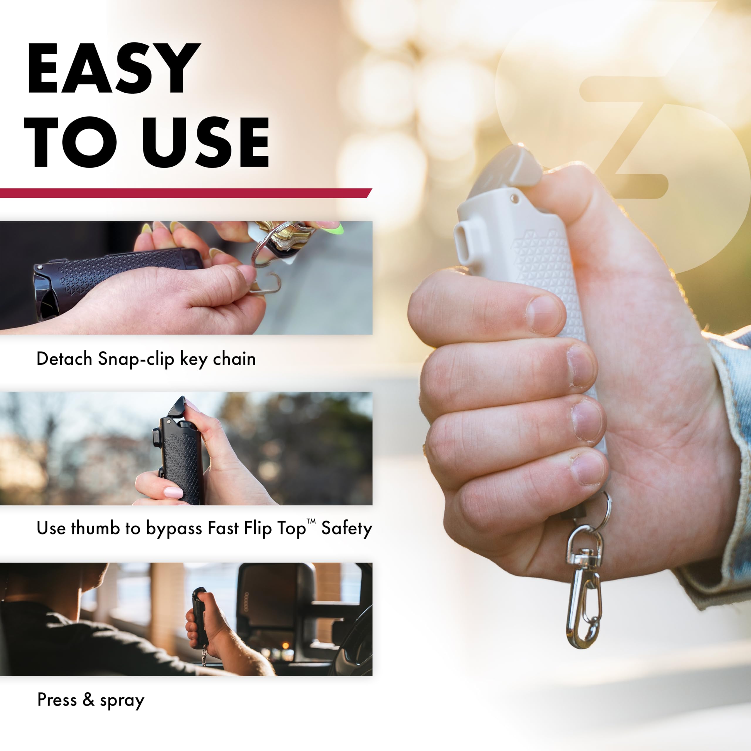 SABRE Safe Escape includes UV marking dye to aid after use.