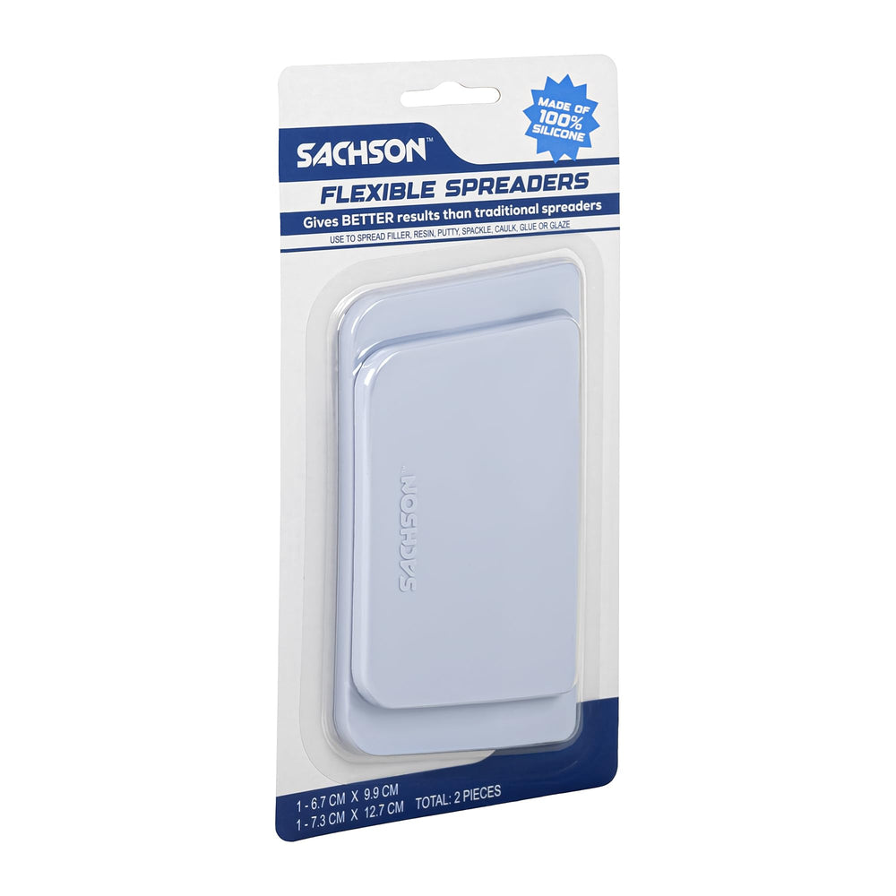 SACHSON silicone spreader flexes to contours for even glaze finish.