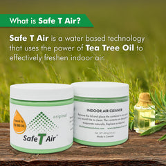 Safe T Air Tea Tree Gel jar on shelf for freshness