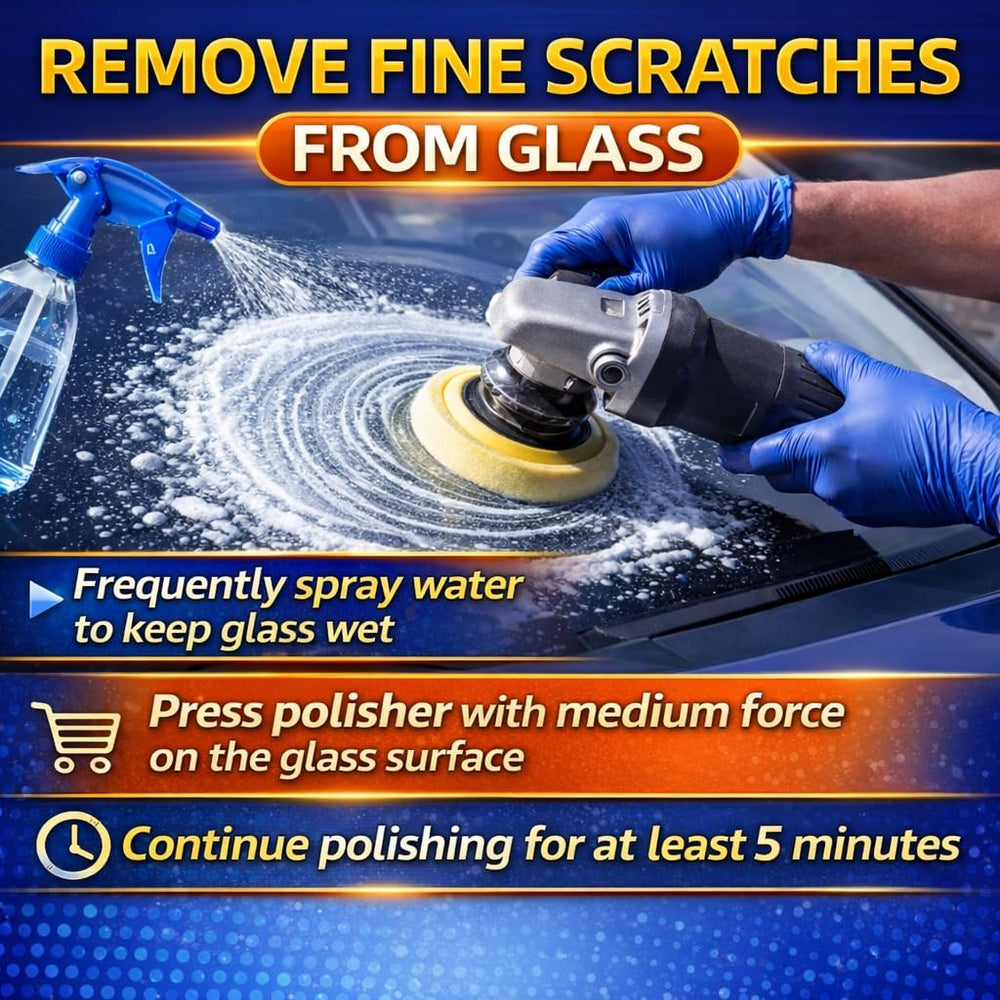 SafeCope fine scratches reduced for improved glass clarity
