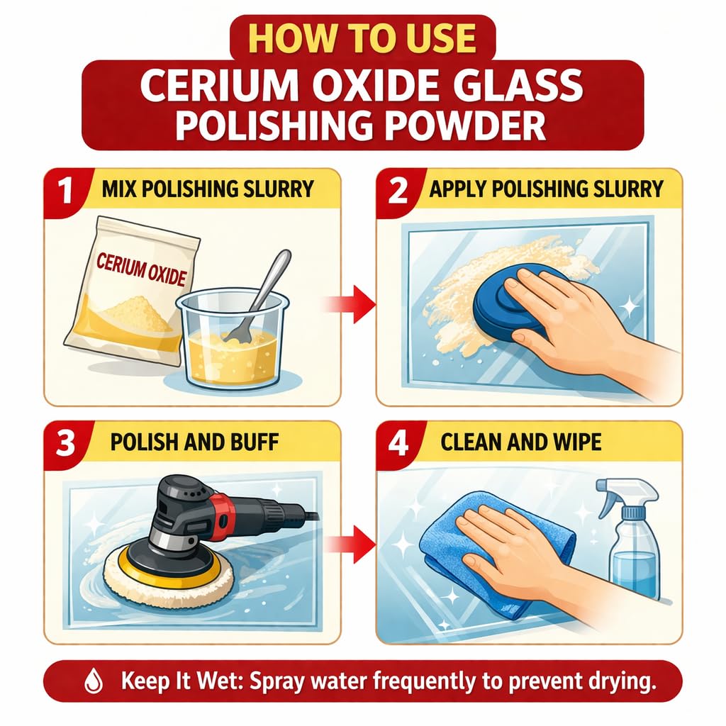 SafeCope glass polishing slurry preparation for consistent results