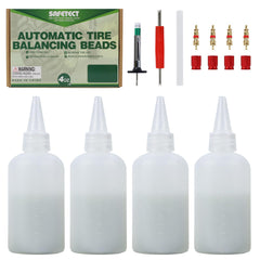 Safetect balance beads bottle for trucks improves tire balance and reduces vibration