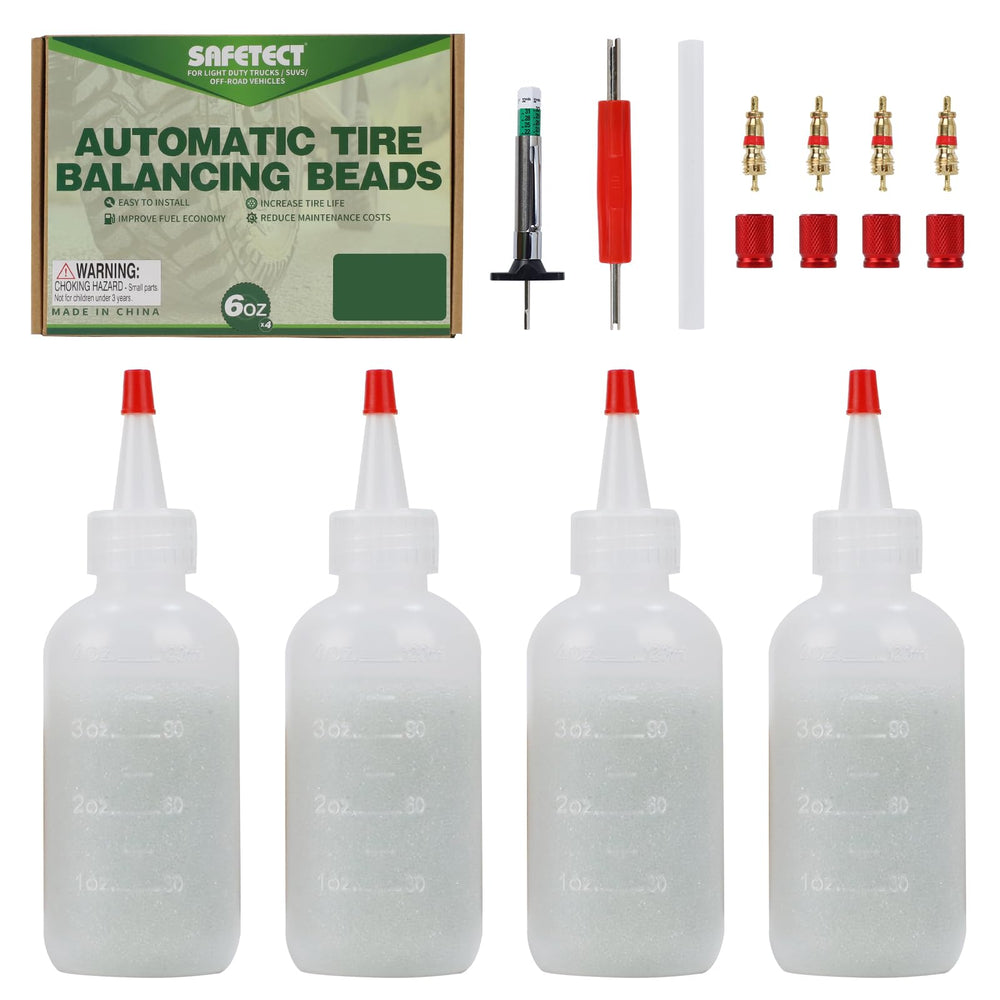 Safetect tire balance beads 6 oz bottle for truck wheel balance