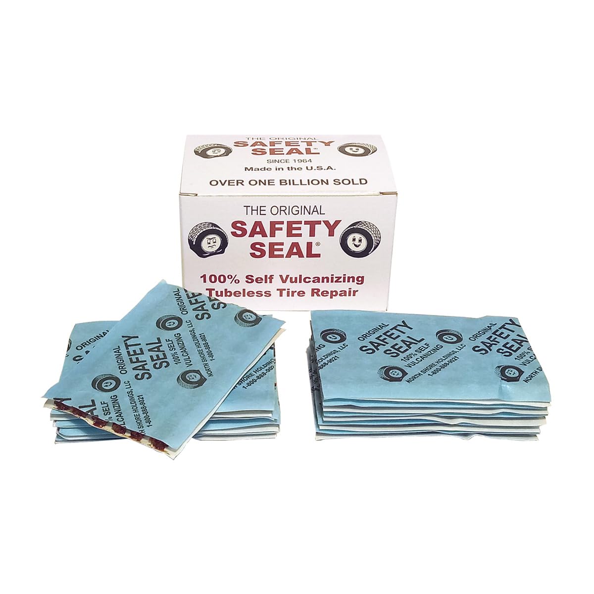 Safety Seal Auto/LT repair refill box with 60 standard 4-inch repairs, ready for auto maintenance.