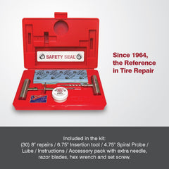 Safety Seal Truck Deluxe Kit includes 30 eight-inch repairs for on-site fixes.