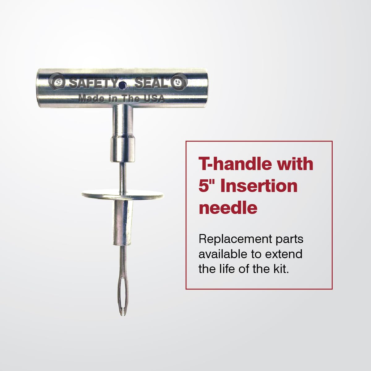 Safety Seal wrench and set screw for secure adjustments.
