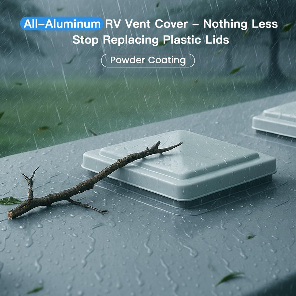 Safoner aluminum roof vent lid delivers durable protection from wind and UV rays