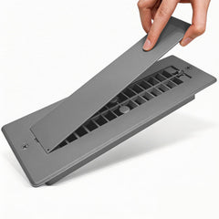 Safoner aluminum RV floor register ready for standard 2x10 installation