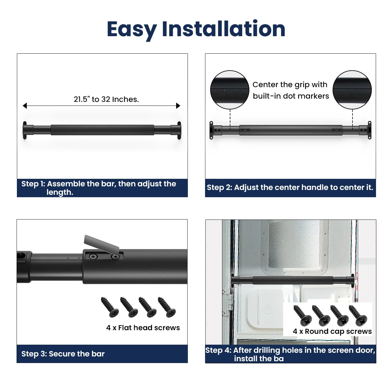 Safoner black finish complements most RV exteriors