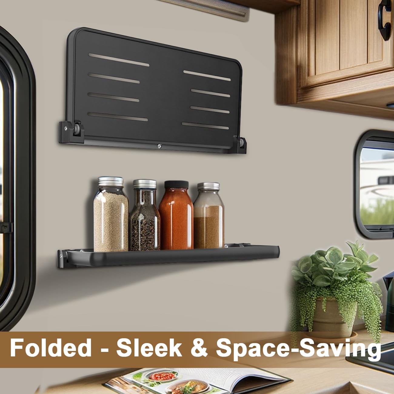 Safoner shelf installation kit with stainless screws for secure mounting.