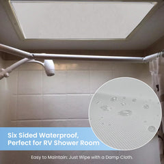 Safoner non-slip foam edges keep the skylight secure during travel.