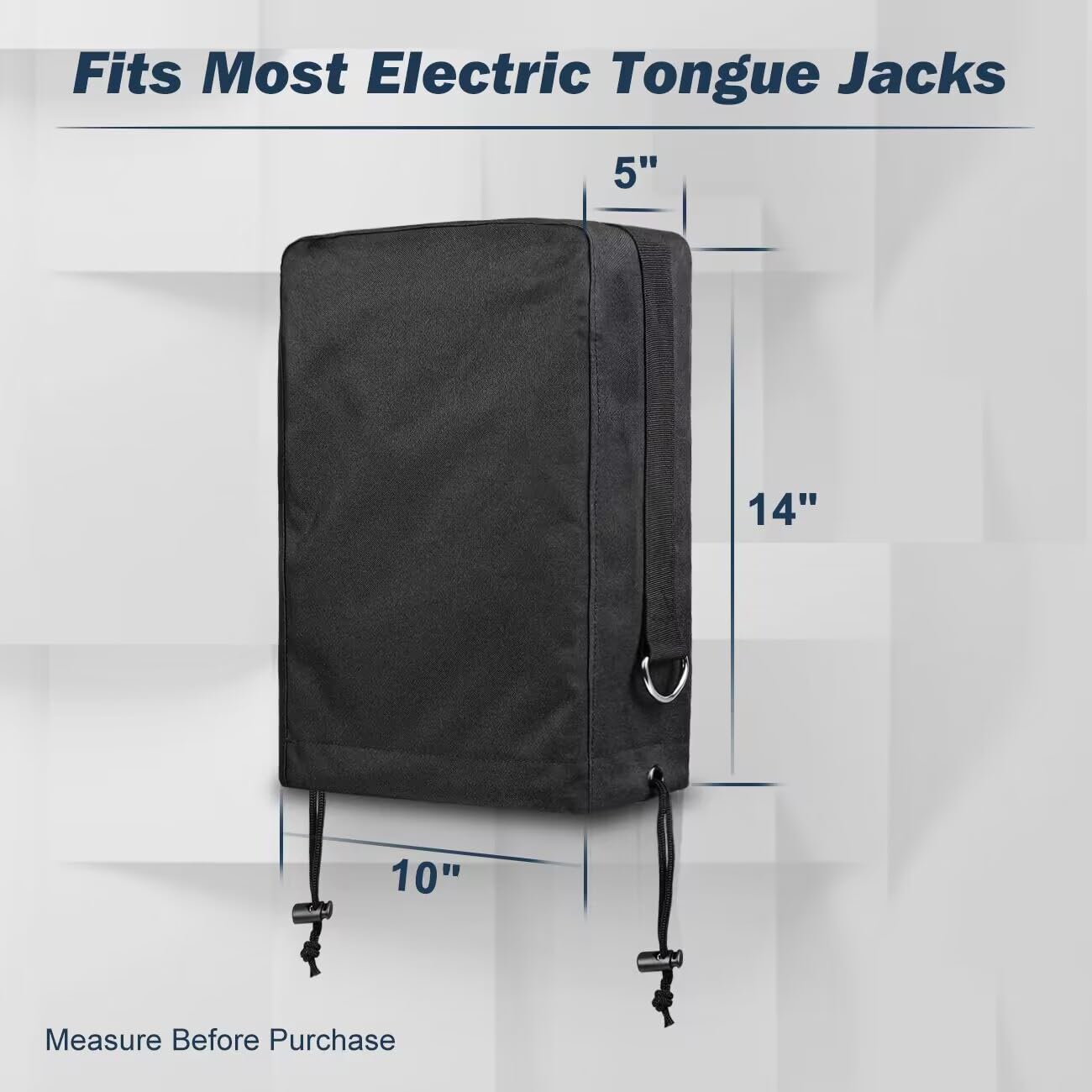 Safoner outdoor RV protection cover for tongue jack keeps equipment dry