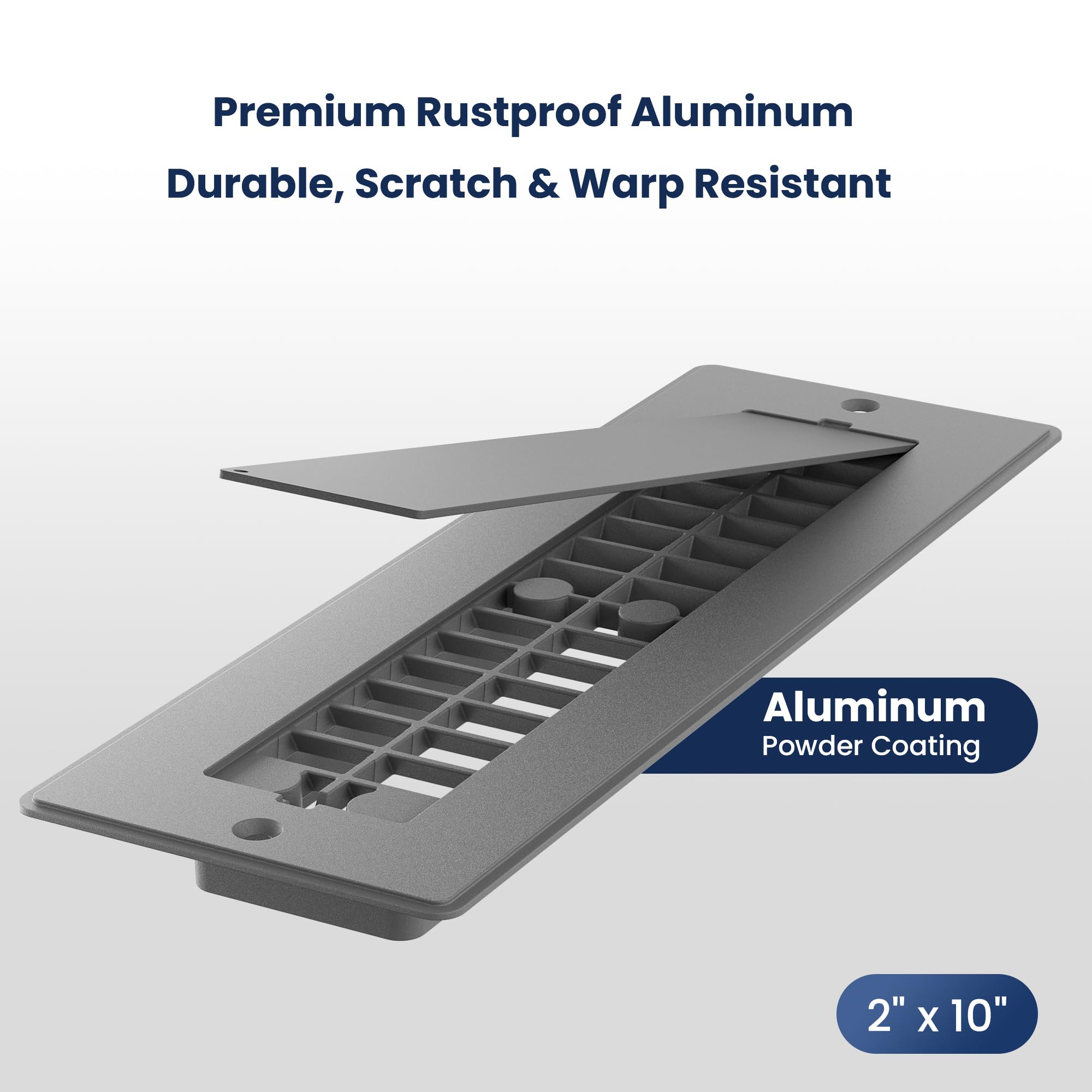 Removable cover for Safoner RV register blocks debris when heater is off