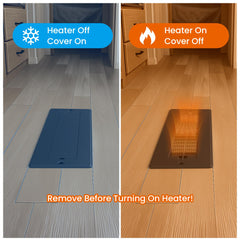 Safoner RV floor register magnets hold the cover securely without tools
