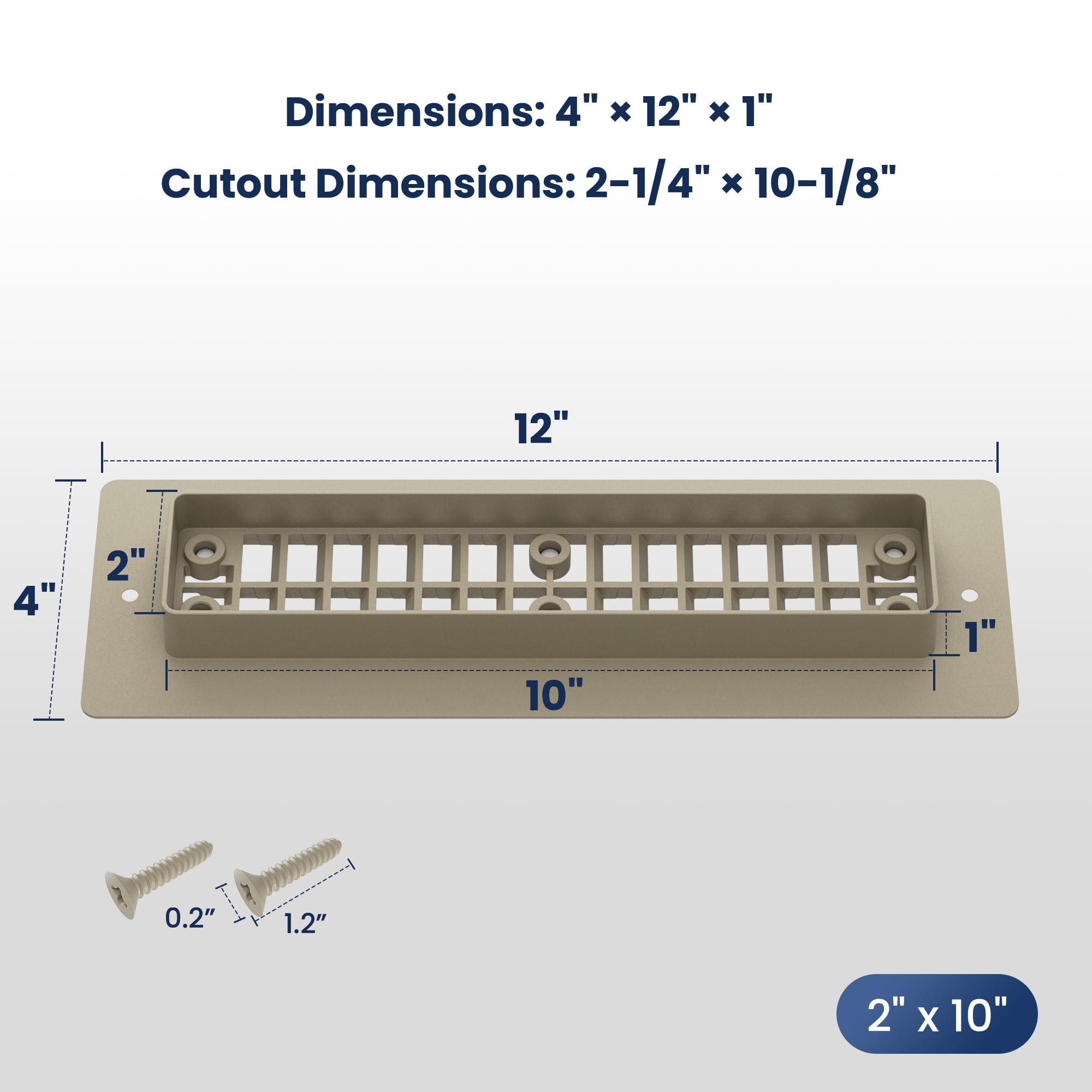 Safoner RV register magnets secure the removable cover without tools.
