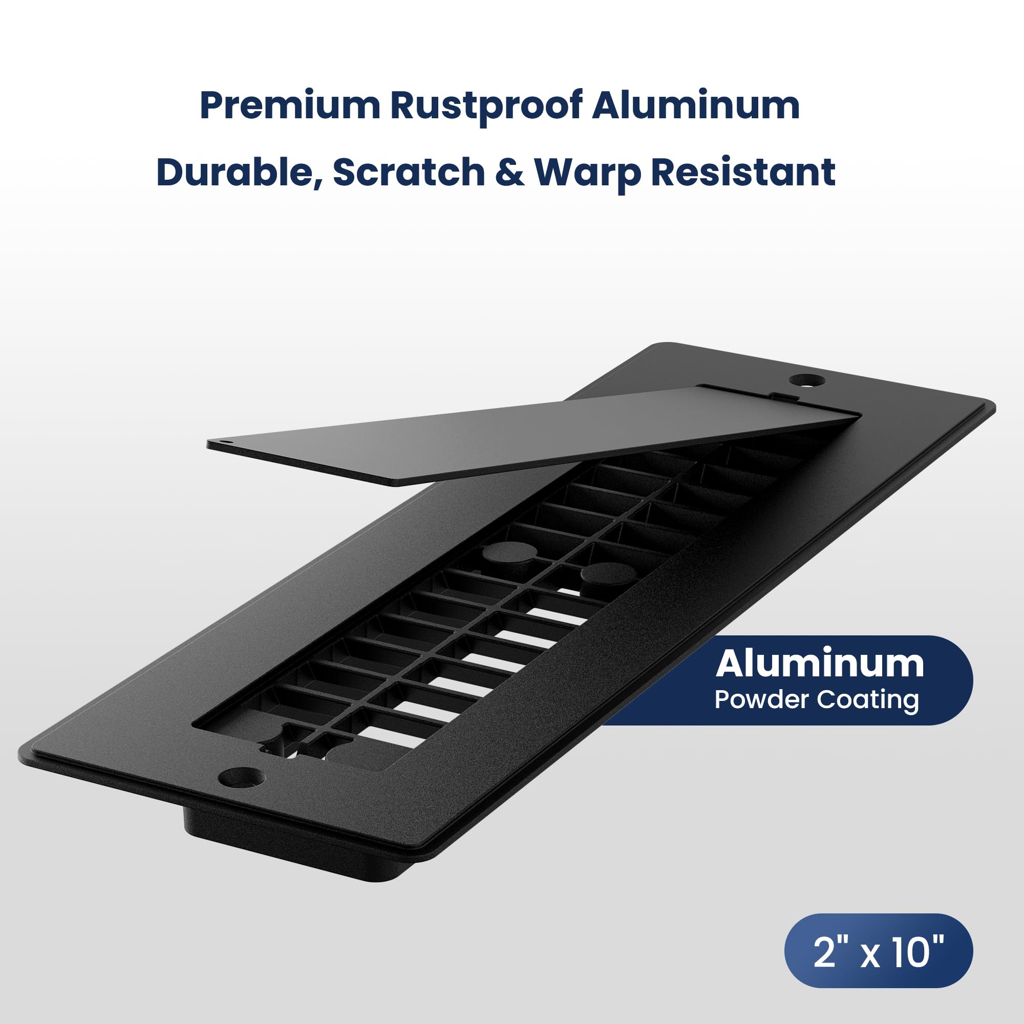 Safoner RV register removable cover enables easy access and clean interiors