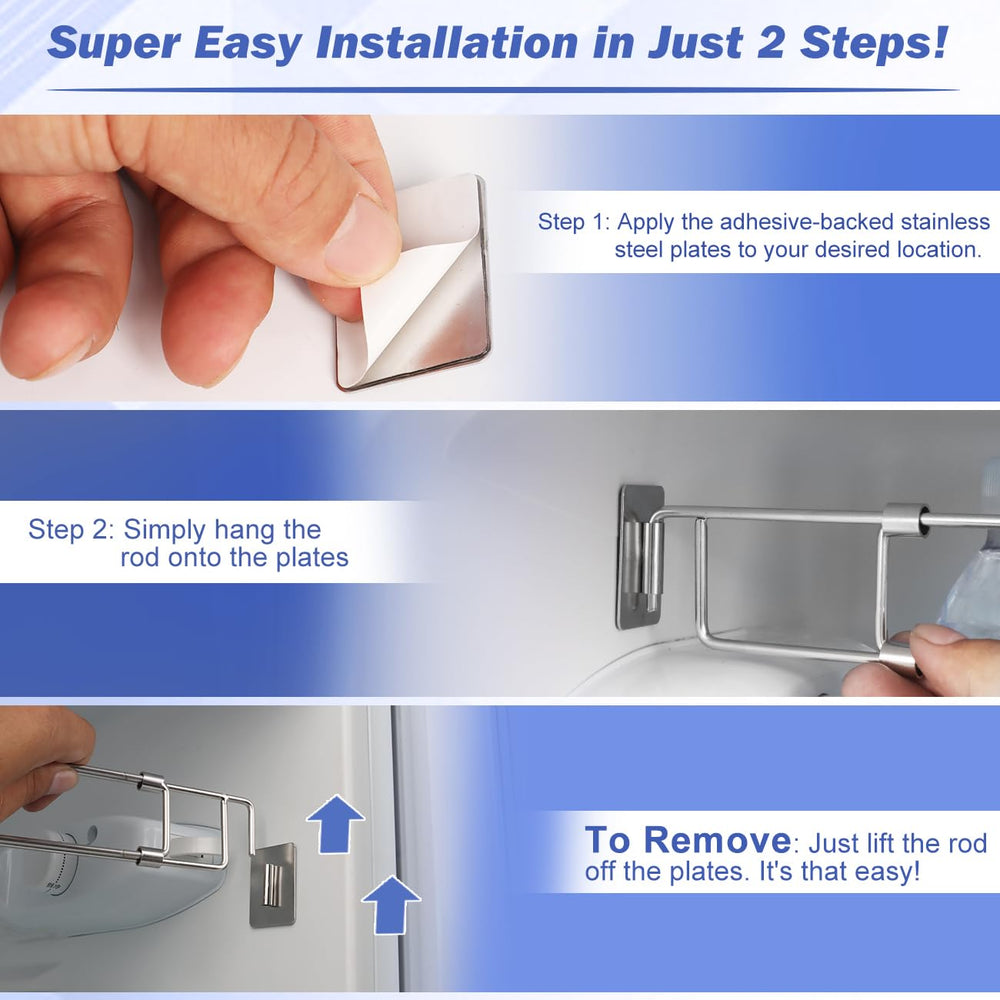 Safoner adhesive plates enable quick, tool-free installation