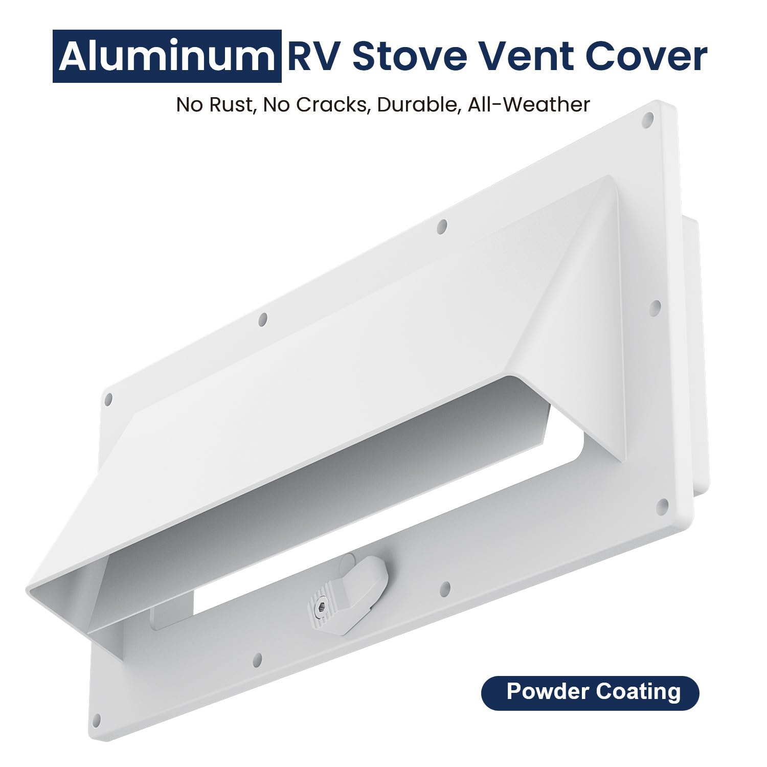 Safoner vent cover with included butyl tape for a waterproof exterior seal.