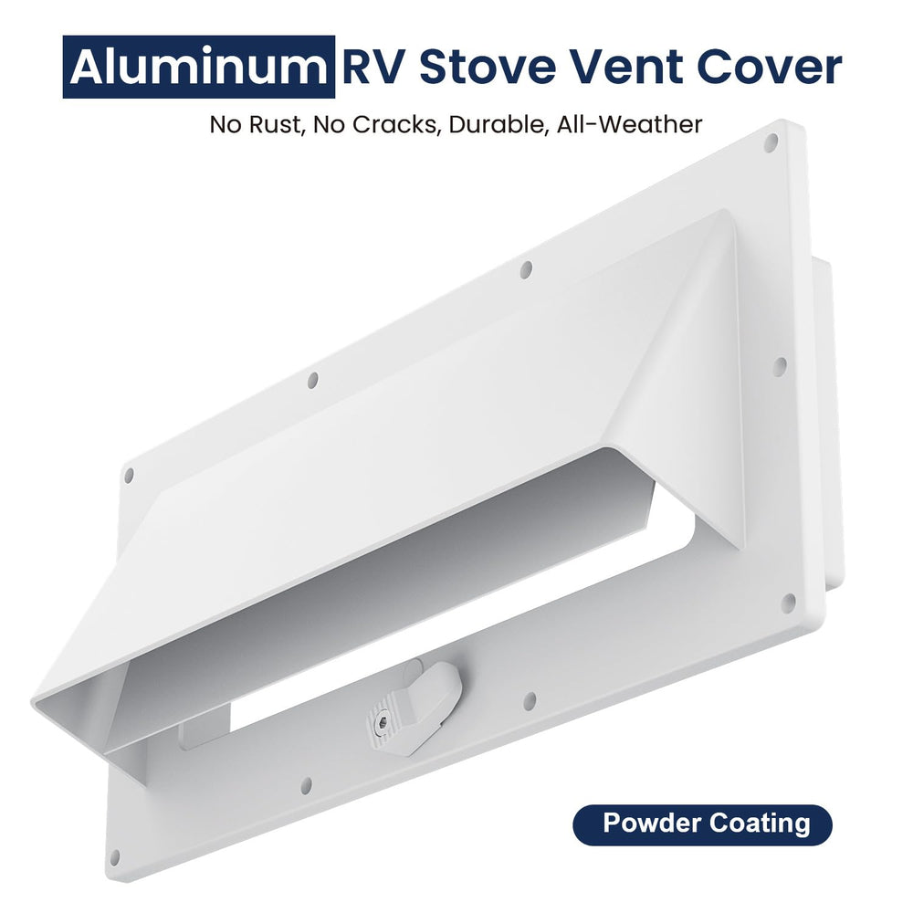 Safoner vent cover with included butyl tape for a waterproof exterior seal.