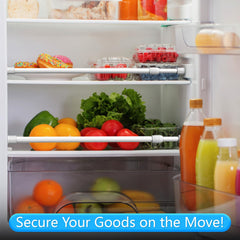 Safoner RV rods used in kitchen drawers for organized space.