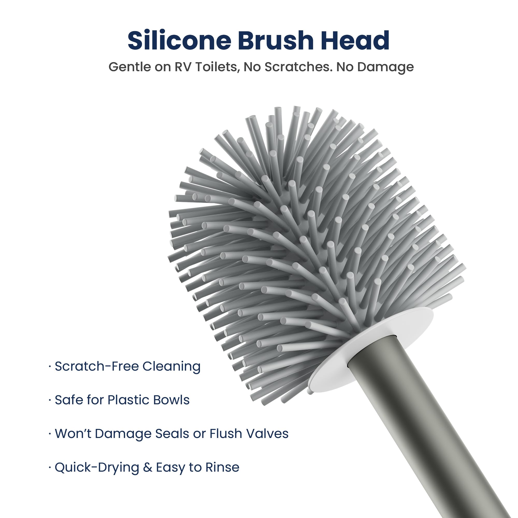 Safoner anti-slip textured grip provides confident use in tight RV spaces