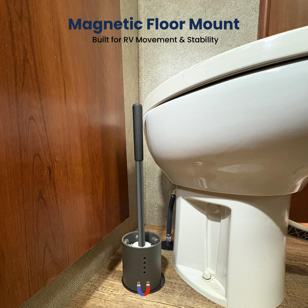 Safoner magnetic adhesive pad mounting keeps holder secured on the floor