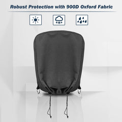 Safoner tongue jack cover showing drawstring secure fit for outdoor use