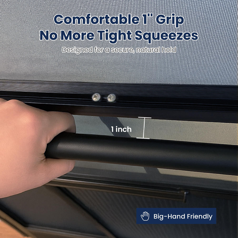 Safoner secure exit pull grip for easy RV door access