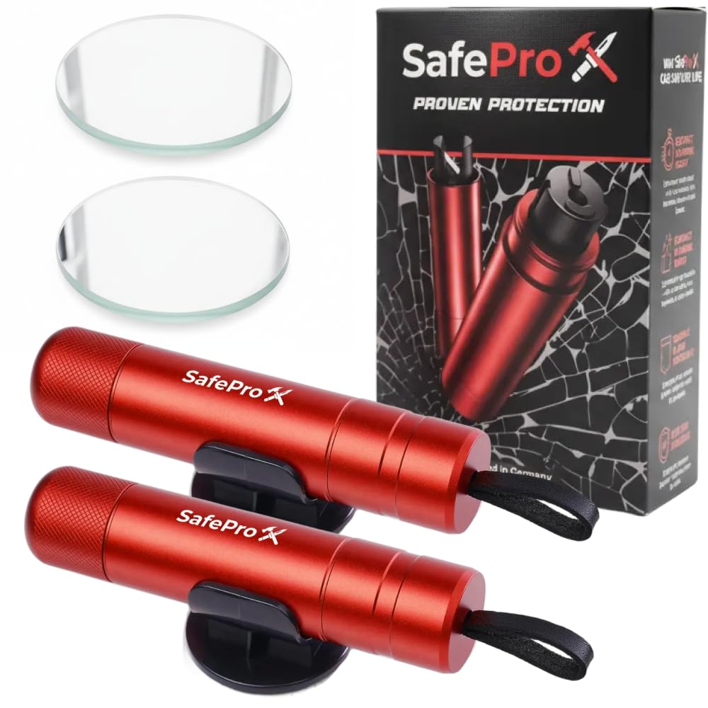 SafePro X escape tool window breaker in action for rapid car exit.
