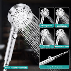 Saidrip 6-modes handheld shower focuses on massage and gentle pause options.