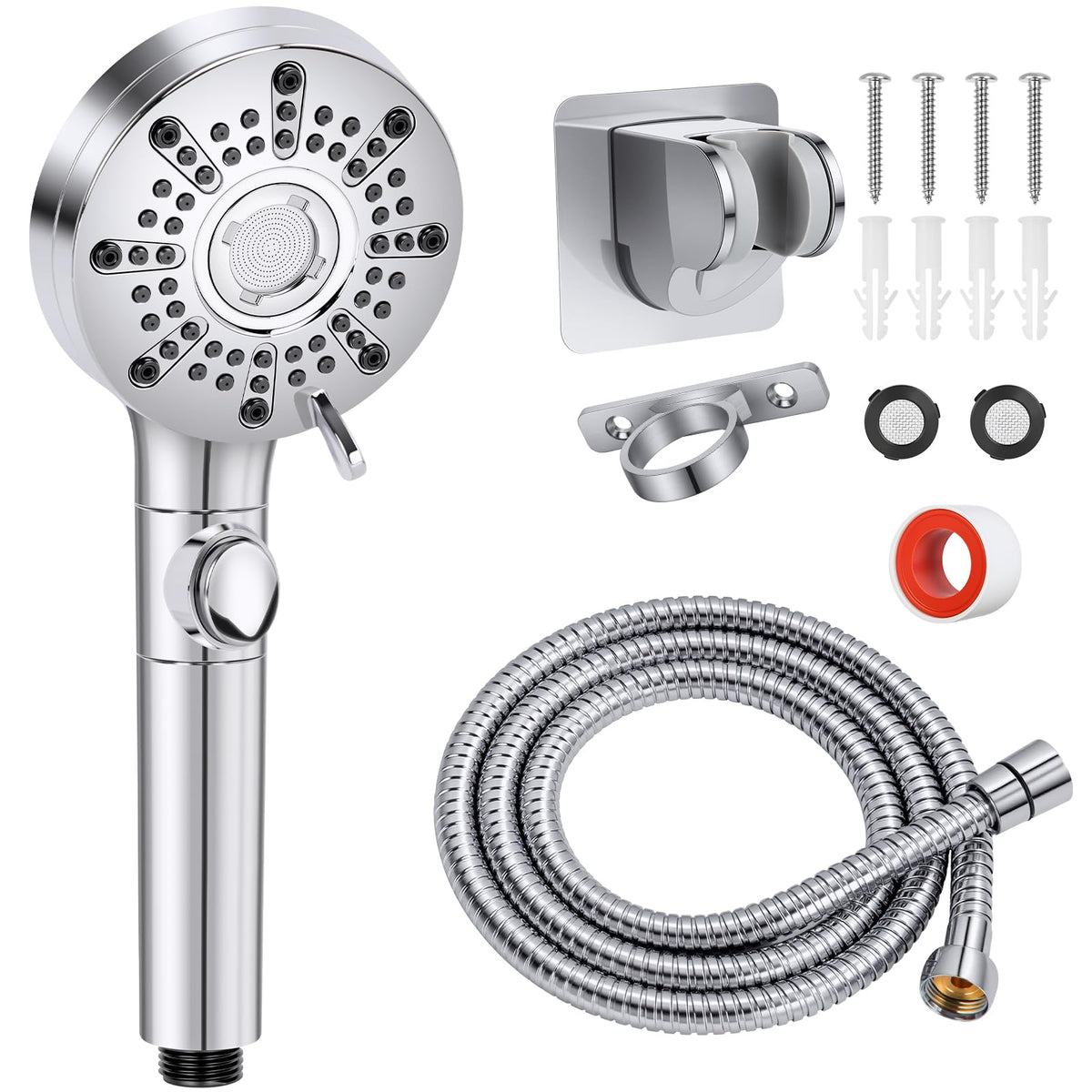 Saidrip rv shower head with hose enables convenient cleaning at home or on the go.