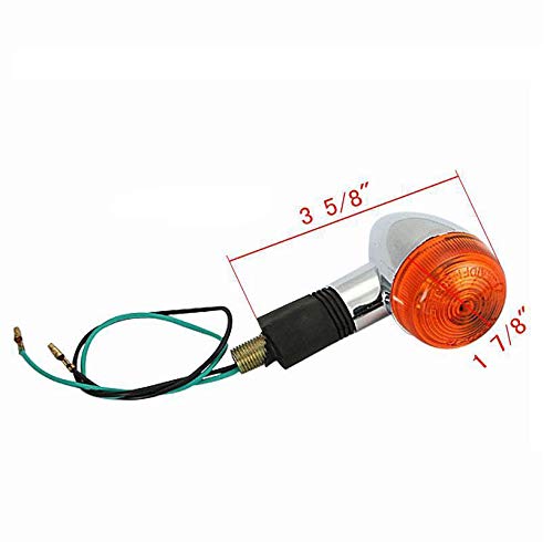 Saihisday front amber chrome indicator light boosts daytime awareness.