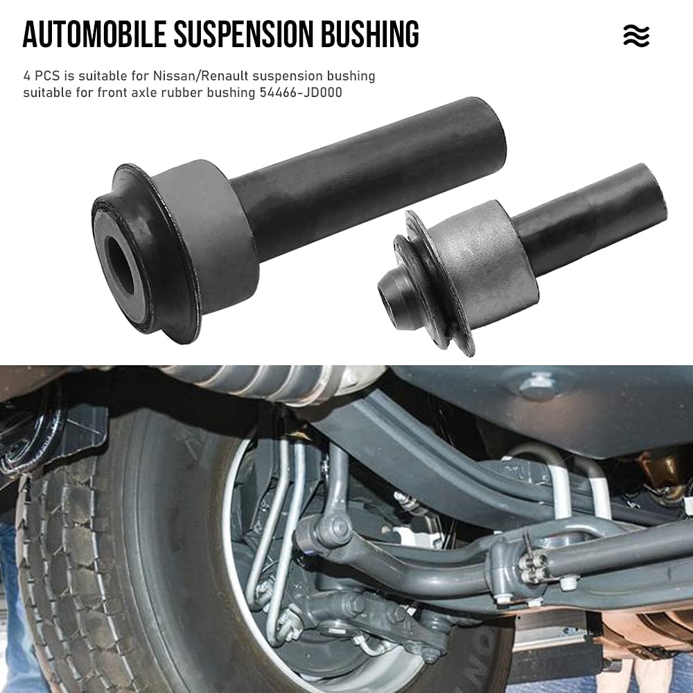 Saihisday crossmember bushings kit includes two short and two tall pieces for easy replacement