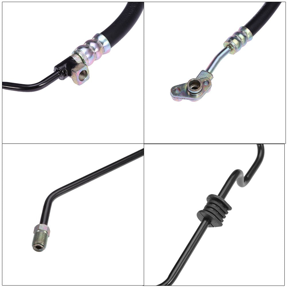 Saihisday power steering hose assembly, packaging view, ready replacement option.